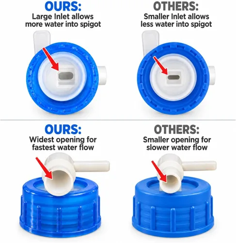 Vista 4 de WaterStorageCube Contenedor de agua plegable sin BPA con grifo, recipiente para llevar agua de grado alimenticio para camping al aire libre