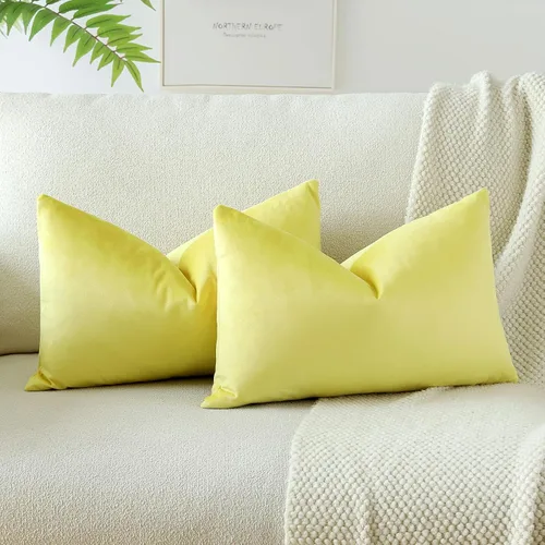 Vista 24 de OTOSTAR - Fundas de almohada decorativas de 16 x 16 pulgadas, fundas de cojín de terciopelo suave, fundas cuadradas para sofá, cama, sofá del hogar