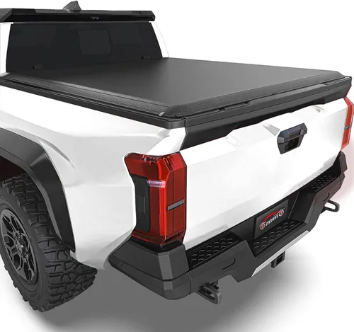 Vista 14 de Cubierta rígida de tres pliegues para Toyota Tacoma 2005-2015 con caja de 5 pies