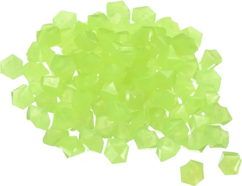 Vista 9 de MECCANIXITY 100 piezas de piedras brillantes de 0.39 a 0.59 pulgadas (0.394-0.591 in) para decoración en la oscuridad, piedras luminosas, decoración