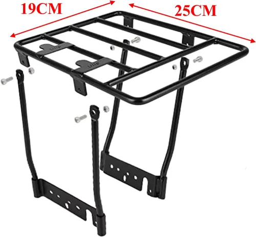 Vista 4 de Estante trasero compatible con Segway Ninebot Max G30 G30LP scooter eléctrico, accesorios de bastidor de carga, piezas de acero grueso diseñadas