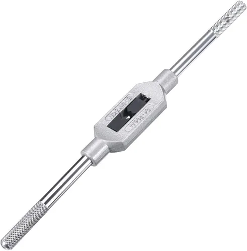 Vista 6 de uxcell Mango de llave de rosca ajustable, para M1-M8 (Mértica)/1/16" - 1/4" (UNC/UNF), mango de rosca, soporte de rosca, herramienta de roscado
