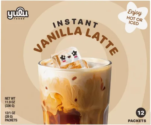 Vista 15 de YULU FOODS Palitos de espuma fría instantánea de lavanda (12 porciones, 8.47 oz) Espuma fría floral sin lácteos para café helado, té y matcha