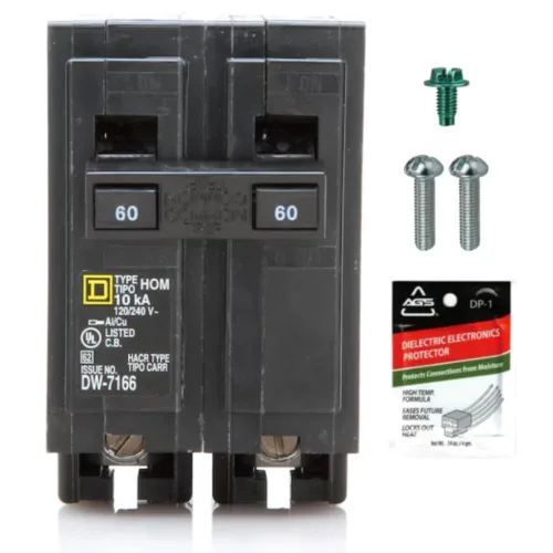 Vista 9 de Kit de disyuntor de doble polo cuadrado D HOM250 de 50