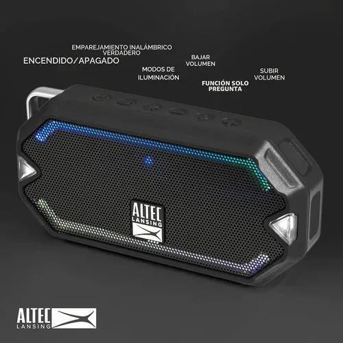Vista 3 de Altec Lansing - Altavoz Bluetooth portátil, impermeable IP67