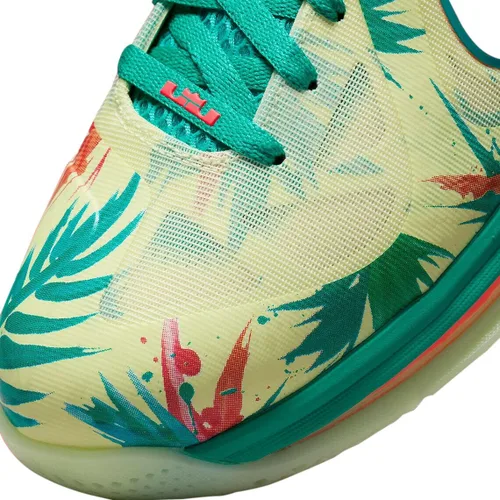 Vista 8 de Nike Lebron 9 Low Lebonald Palmer 2022 Edición Limitada, Lima blancaMango brillanteVerde Nuevo