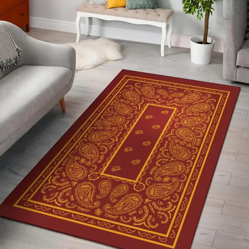 Vista 11 de Alfombra bandana personalizada, alfombra de área para decoración del hogar, alfombras para sala de estar, dormitorio, comedor (alfombra bandana 06)