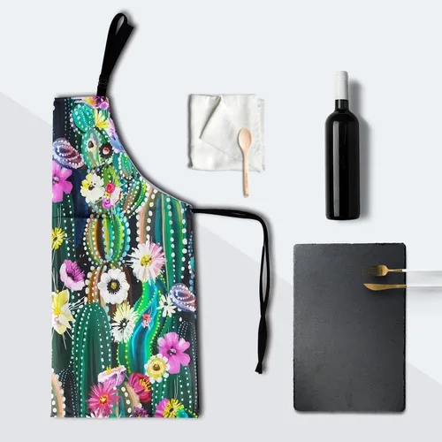 Vista 6 de Delantales para mujeres y hombres, delantal impermeable con 2 bolsillos, para peluquero, chef, cocinar, asar, accesorios de cocina, 28 x 33 pulgadas