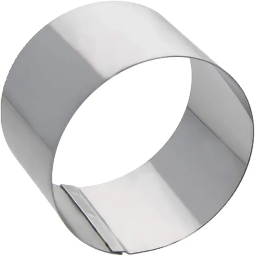 Vista 14 de Utoolmart Molde de pastel de molde de pastel, molde redondo para hornear, 1.969 in de diámetro mini de acero inoxidable sin costura revestimiento