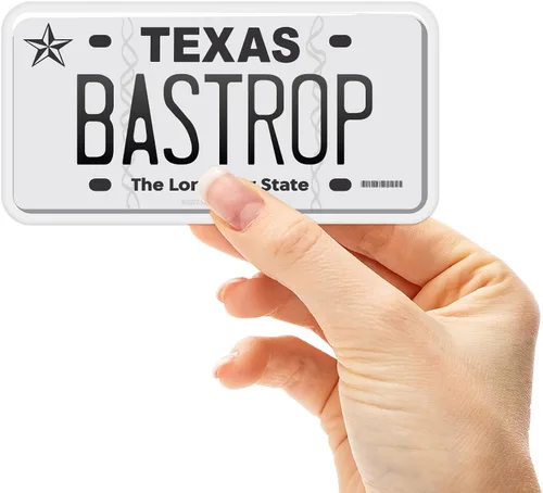 Vista 33 de Calcomanía para placa de matrícula de Texas, elige entre más de 50 ciudades de TX, calcomanía para parachoques de Texas para automóvil, calcomanías