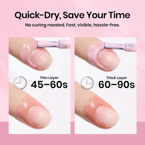 Vista 5 de Beetles - Látex líquido sin olor para uñas, 0.5 onzas líquidas, color rosa Látex líquido rosa para uñas inodoro