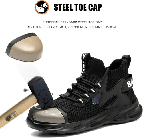 Vista 2 de LIWEGHT Steel Toe Shoes for Women Lightweight Safety Shoes Women Comfortable Composite Steel Toe Sneakers Indestructible Shoes