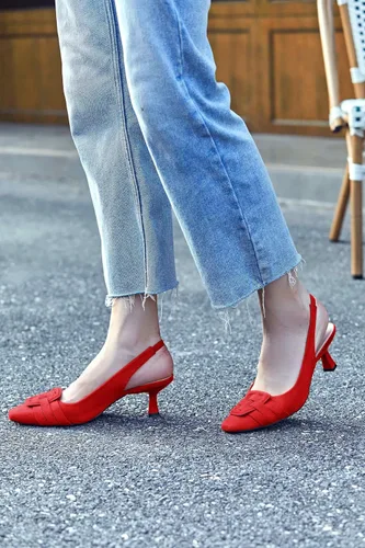 Vista 2 de Zapatos de vestir con tacón bajo y puntera cerrada para mujer, zapatos de vestir sexy y elegantes para boda y oficina