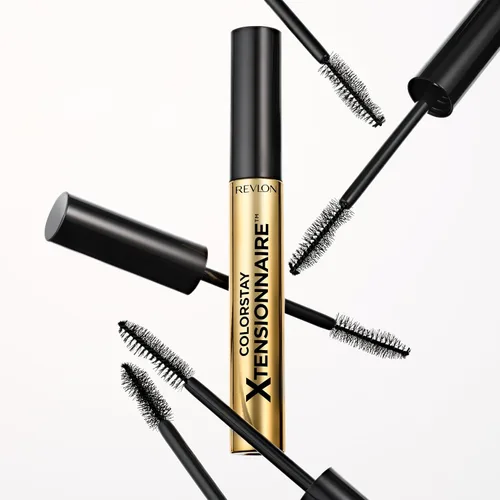 Vista 11 de Revlon ColorStay Xtensionnaire - Suero alargador de pestañas y rímel en uno, cepillo cónico para pestañas de aspecto 2 veces más largo, infundido