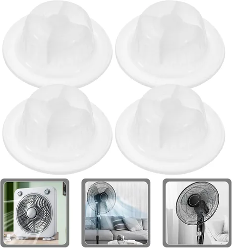 Vista 3 de LIFKOME 20 piezas de cubierta universal para ventilador de piso, tapa de bloqueo M8, piezas de ventilador de plástico, repuesto de tuerca, tapa