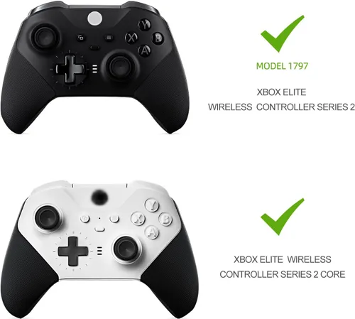 Vista 2 de Palillos de repuesto de metal para Xbox Elite Controller Series 2 Core el paquete de componentes incluye 4 joysticks magnéticos intercambiables 4