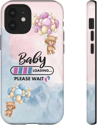 Vista 17 de Cute Baby Loading Phone Case for iPhone Models and Variants - Sweet Maternity Phone Cover for Pregnancy Reveal or Baby Shower