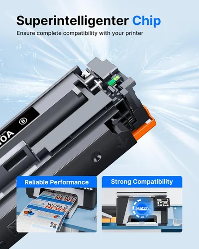 Vista 6 de GPC Image 410A Carttidge de tóner M477fnw para HP 410A Cartucho de tóner 4 unidades 410X funciona para HP Color LaserJet Pro M477fnw M477fdw