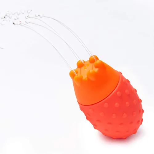 Vista 4 de Sassy Juego de 3 juguetes de baño Easy Squeezies que fomentan el aprendizaje de los troncos