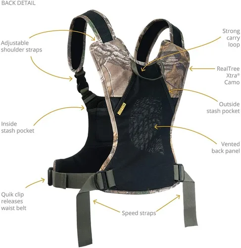 Vista 3 de Cotton Carrier CCS G3 Sistema de arnés de cámara para una cámara, camuflaje, 1 cámara