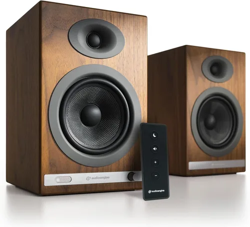 Vista 12 de Audioengine Altavoces inalámbricos A5+ para estantería - Altavoces Bambú