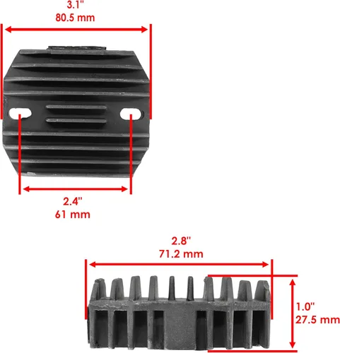 Vista 3 de Caltric Rectificador de estator y regulador compatible con Suzuki Vz800 Vz 800 Marauder 800 1997-2004