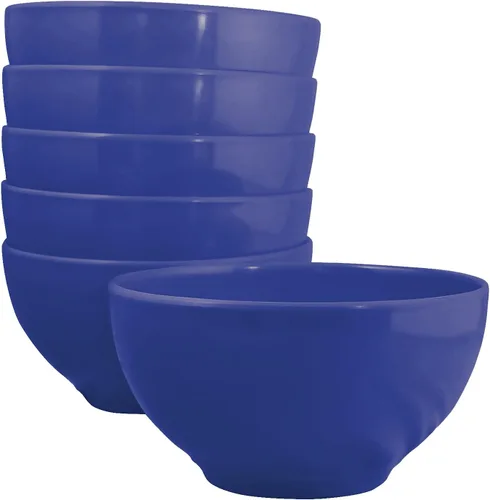 Vista 10 de Reston Lloyd Calypso Basics - Juego de 6 cuencos de cereales 100% melamina sin BPA, resistentes a roturas, aptos para lavavajillas, cuencos de apples