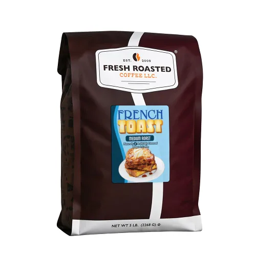 Vista 22 de Fresh Roasted Coffee, Amaretto - Café saborizado, 12 onzas, tostado medio, Kosher, grano entero