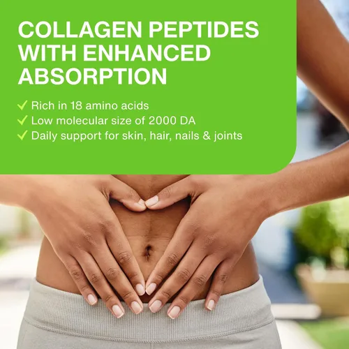 Vista 7 de Colágeno hidrolizado para mujeres y hombres (3 libras) tipo I y III sin sabor y sin olor, polvo de fácil mezcla, péptidos de proteína peptán
