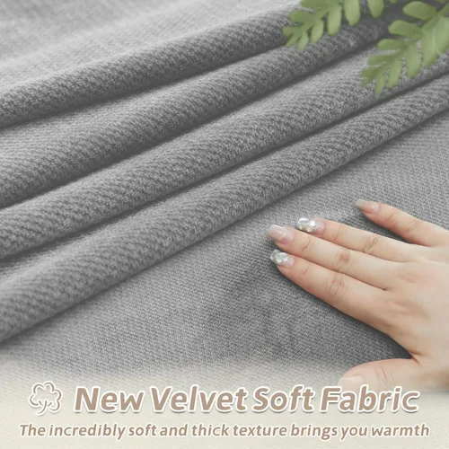 Vista 411 de Arfntevss Fundas de sofá seccional reclinable de terciopelo, Funda de sofá seccional de esquina para sofá reclinable, Funda elástica suave