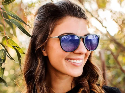 Vista 2 de CARFIA Gafas de sol vintage para mujer, polarizadas, protección UV, estilo clásico retro, CA5100