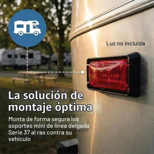 Vista 9 de Lumitronics Soporte de base RV para mini luces de línea delgada