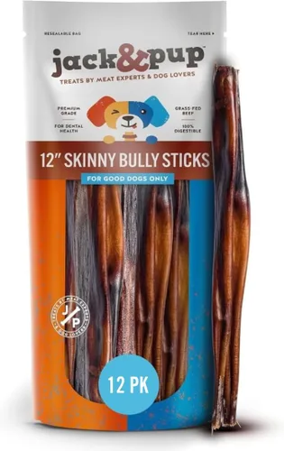 Vista 6 de Jack&Pup - Palitos masticables para perros pequeños, de 6 pulgadas, masticables, de grado premium, totalmente naturales, para cachorros
