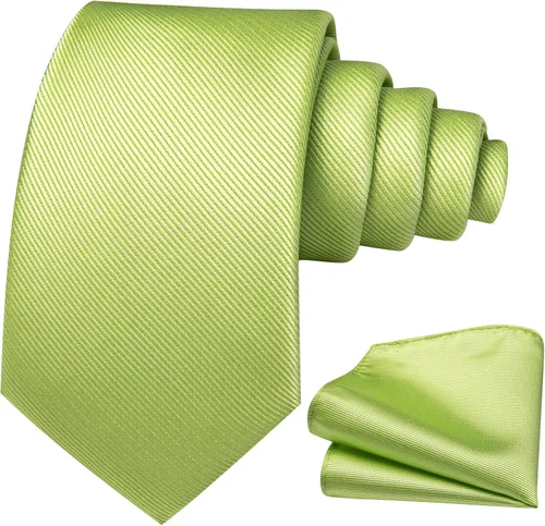 Vista 114 de Barry.Wang Corbata de niño regular seda tejida rayas sólido lazo bolsillo cuadrado