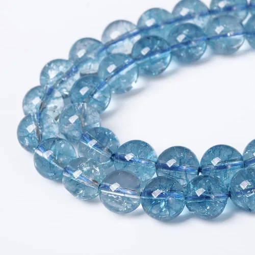Vista 25 de 4mm 90 piezas Cuentas de piedra natural de turquesa africana para hacer joyería Cuentas sueltas de gemas redondas para pulseras, collares, aretes