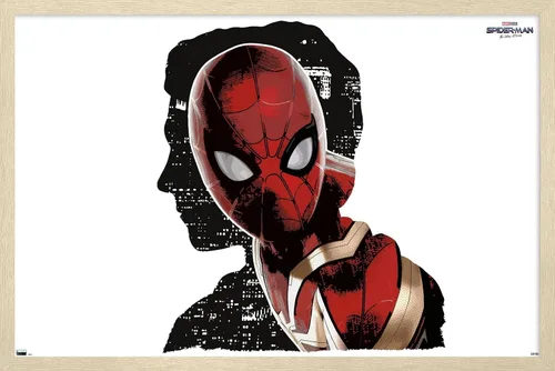 Vista 7 de Trends International Marvel Spider-Man: No Way Home - Póster de pared de espacio negativo, 14.725 x 22.375 pulgadas, versión enmarcada de madera