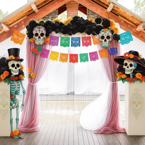 Vista 6 de Waydress 20 piezas de caléndula artificial ramo de flores artificiales de caléndula con tallo para fiesta de cumpleaños, decoración de fiesta