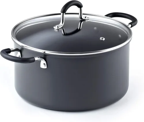 Vista 8 de Cook N Home Olla antiadherente de 10 cuartos de galón con tapa, utensilios