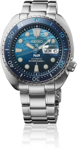 Vista 3 de SEIKO SBDY125 PROSPEX Diver Scuba PADI Edición Especial Banda Mecánica de Metal para Hombre Reloj Japón Importación Modelo Julio 2023, Moderno