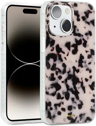 Vista 40 de SCORPIFY Funda para iPhone 15 Pro Max [Compatible con MagSafe] con Diseño de Estampado de Leopardo Guepardo Negro Mate, Linda Funda Magnética