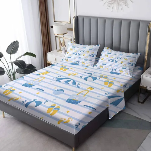 Vista 9 de NOGAWA Anchor Sheets - Juego de sábanas y fundas de almohada de tamaño individual, color blanco náutico, sábanas y fundas de almohada estampadas