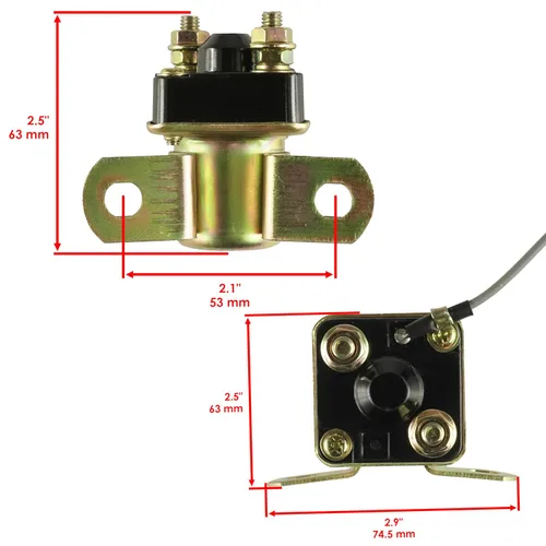 Vista 2 de Caltric Relé solenoide de arranque compatible con Polaris Scrambler 400 500 1995-2002