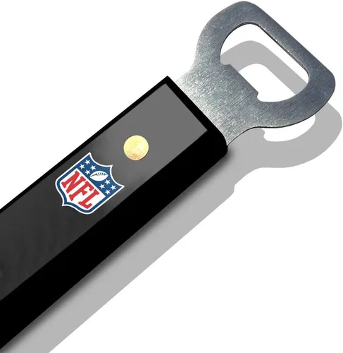 Vista 4 de YouTheFan NFL Sportula (espátula) de acero inoxidable de 18 pulgadas con abrebotellas