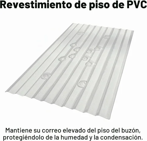 Vista 4 de Mail Boss Buzón de correo moderno con montaje en poste de bloqueo de correo, aprobado por USPS Patented anti-pry lock, accepts small packages