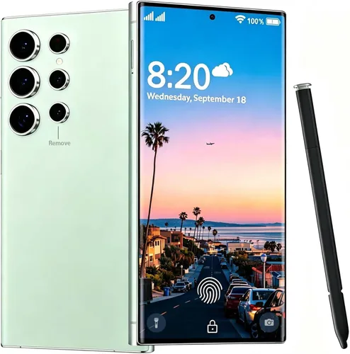 Vista 14 de Teléfonos C24 Ultra Desbloqueados Android 14 Smartphone 8GB+256GB (color anaranjado (Orange Color)