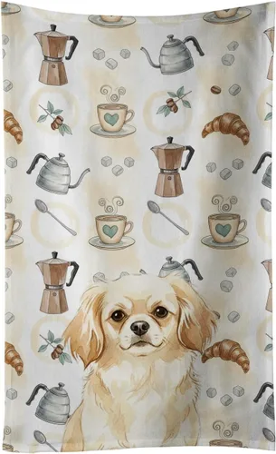 Vista 346 de Caroline's Treasures Afghan Hound - Toalla de cocina para barra de café, terciopelo frontal y lazo de algodón, lavable a máquina Sabueso afgano