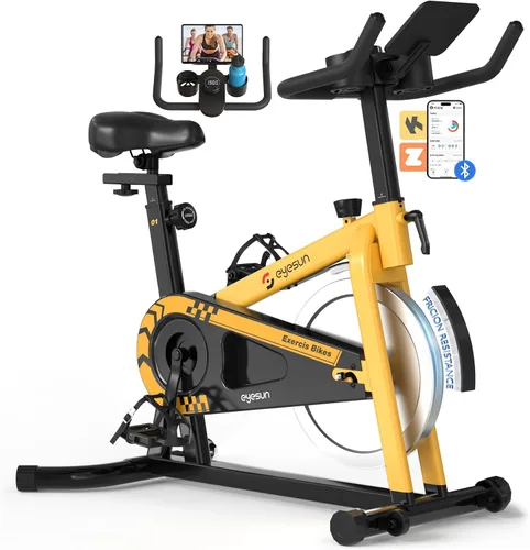 Vista 11 de Exercise Bikes for Home,Spin Bike with Adjustable Magnetic,Brake Pad Resistance Silent Belt Drive,350lbs/300lbs Weight Capacity &Upgraded Version