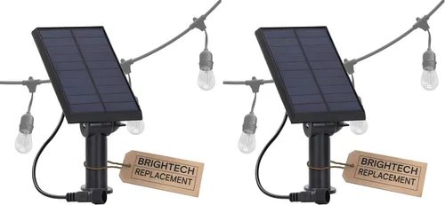 Vista 12 de Brightech Ambience Pro - Panel solar de repuesto, compatible solo con luces LED Brightech de 1 W con control remoto, luces de patio trasero y patio