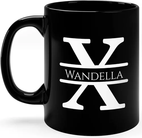 Vista 8 de Taza de café personalizada con monograma, letra inicial A personalizada para mujeres, hombres, niñas, niños, papás, mamás amigos, taza de café
