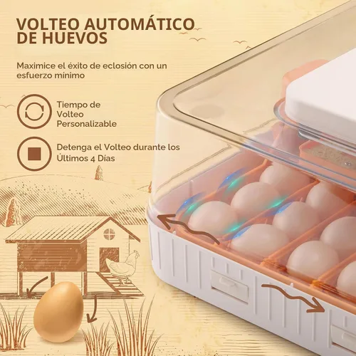 Vista 6 de iPettie - Incubadora de huevos para incubar huevos con giro automático